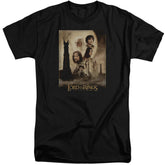 Lord Of The Rings Tt Poster Men's 18/1 Tall Cotton Short-Sleeve T-Shirt
